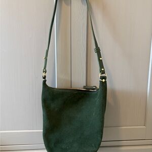 Clare V Petite Jeanne in Loden Suede